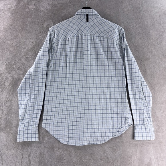 Rag & Bone Plaid Button Down Shirt Mens Size Medium Blue Long Sleeve Casual - Picture 3 of 6